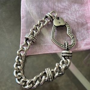 A vintage Brighton heart bracelet silver